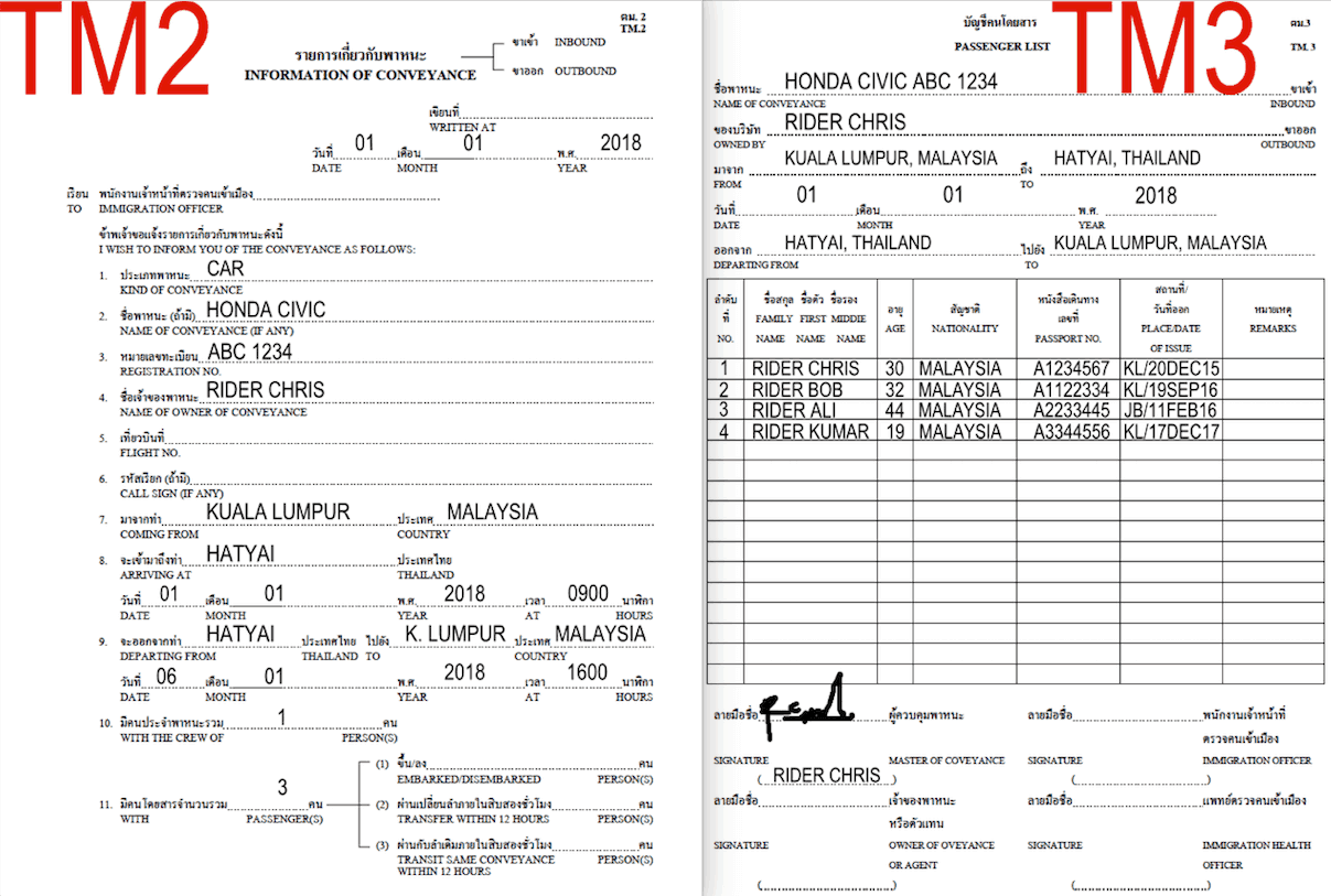 Crew list образец