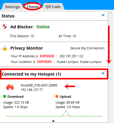 Connected Devices To Your Hotspot