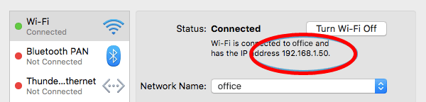 How Can I Find My macOS Computer's local IP Address?