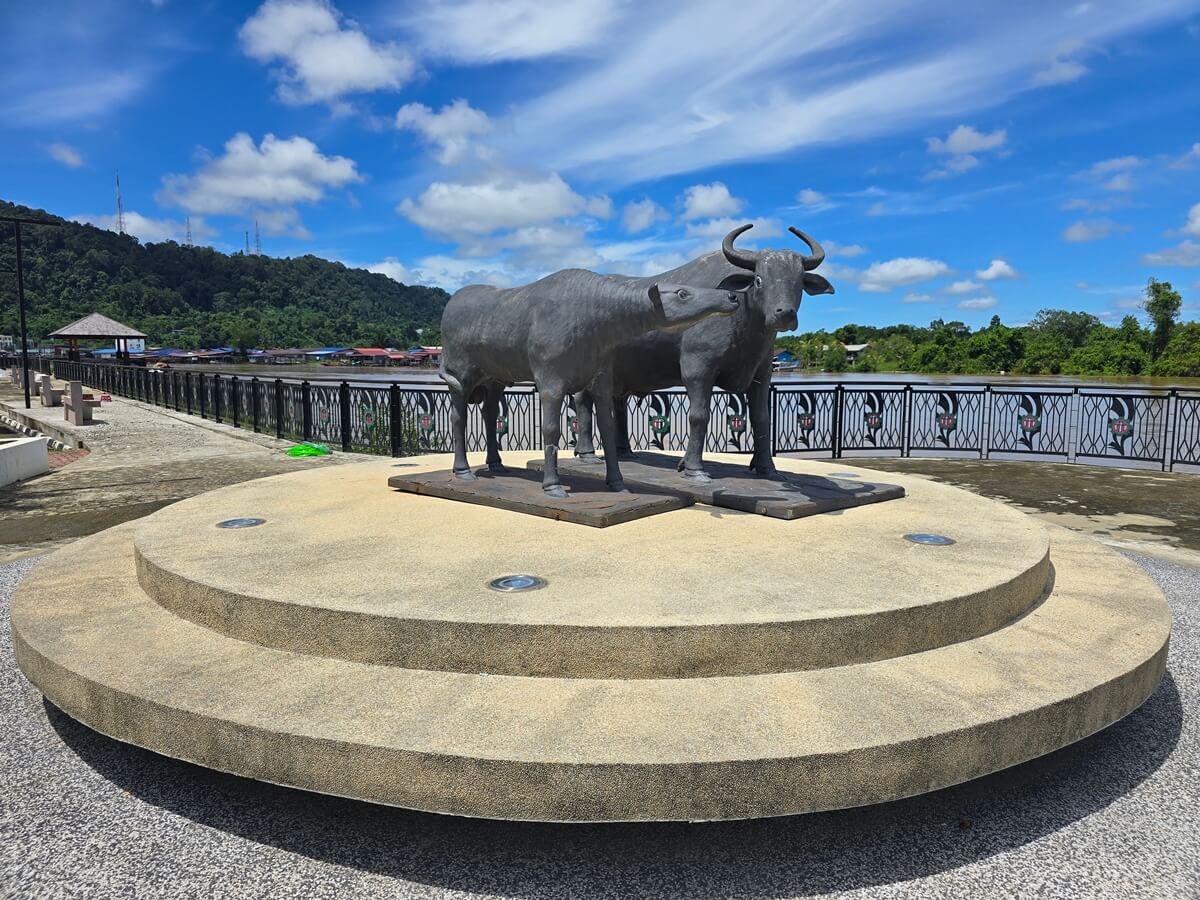 Limbang Waterfront Buffalo Statue